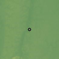 Shaded relief of the 60 km around Three Friends, drawn from the GMTED2010 grid