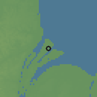 Shaded relief of the 60 km around Bendorf, drawn from the GMTED2010 grid