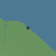 Shaded relief of the 60 km around Victoria, drawn from the GMTED2010 grid
