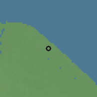 Shaded relief of the 60 km around Voorzigtigheid, drawn from the GMTED2010 grid