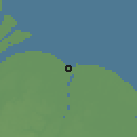 Shaded relief of the 60 km around Vreed en Hoop, drawn from the GMTED2010 grid