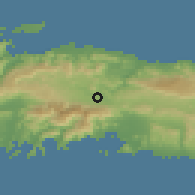 Shaded relief of the 59 km around Asile, drawn from the GMTED2010 grid