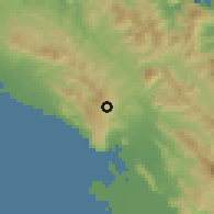 Shaded relief of the 59 km around Terre-Neuve, drawn from the GMTED2010 grid