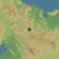 Shaded relief of the 59 km around Plaisance, drawn from the GMTED2010 grid