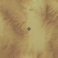 Shaded relief of the 59 km around Ajuterique, drawn from the GMTED2010 grid