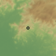 Shaded relief of the 60 km around Concepción de María, drawn from the GMTED2010 grid