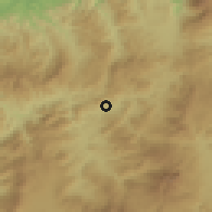 Shaded relief of the 59 km around Copán, drawn from the GMTED2010 grid
