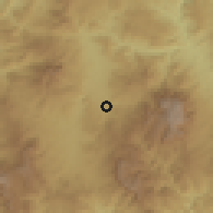 Shaded relief of the 59 km around Corquin, drawn from the GMTED2010 grid