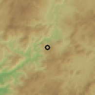 Shaded relief of the 59 km around Duyure, drawn from the GMTED2010 grid