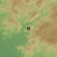 Shaded relief of the 60 km around Apacilagua, drawn from the GMTED2010 grid