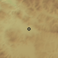 Shaded relief of the 59 km around El Escanito, drawn from the GMTED2010 grid