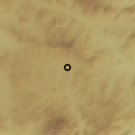 Shaded relief of the 59 km around El Nance, drawn from the GMTED2010 grid