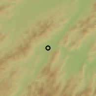 Shaded relief of the 59 km around Froylán Turcios, drawn from the GMTED2010 grid