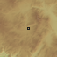 Shaded relief of the 59 km around Guatemalita, drawn from the GMTED2010 grid