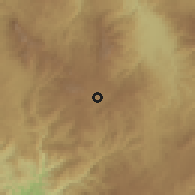 Shaded relief of the 59 km around Intibucá, drawn from the GMTED2010 grid