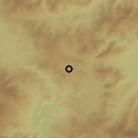 Shaded relief of the 59 km around Jacaleapa, drawn from the GMTED2010 grid