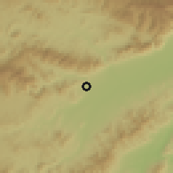 Shaded relief of the 59 km around Juticalpa, drawn from the GMTED2010 grid