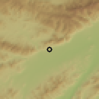 Shaded relief of the 59 km around Jutiquile, drawn from the GMTED2010 grid