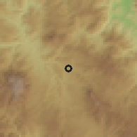 Shaded relief of the 59 km around Lagunas, drawn from the GMTED2010 grid