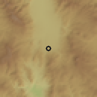 Shaded relief of the 59 km around Lamaní, drawn from the GMTED2010 grid