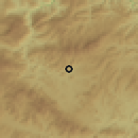 Shaded relief of the 59 km around La Unión, drawn from the GMTED2010 grid