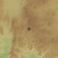 Shaded relief of the 59 km around Lepaterique, drawn from the GMTED2010 grid