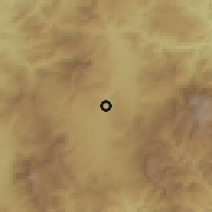 Shaded relief of the 59 km around Lucerna, drawn from the GMTED2010 grid