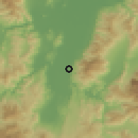 Shaded relief of the 59 km around Agua Blanca Sur, drawn from the GMTED2010 grid