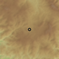 Shaded relief of the 59 km around Marcala, drawn from the GMTED2010 grid