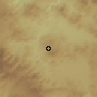 Shaded relief of the 59 km around Mata de Plátano, drawn from the GMTED2010 grid