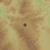 Shaded relief of the 59 km around Barrio El Porvenir, drawn from the GMTED2010 grid