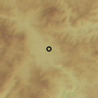 Shaded relief of the 59 km around Morocelí, drawn from the GMTED2010 grid