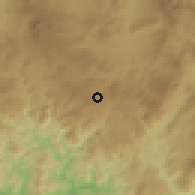 Shaded relief of the 59 km around Ojojona, drawn from the GMTED2010 grid
