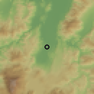 Shaded relief of the 59 km around Bejuco, drawn from the GMTED2010 grid