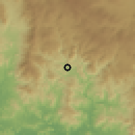 Shaded relief of the 59 km around Reitoca, drawn from the GMTED2010 grid
