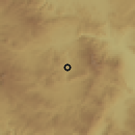 Shaded relief of the 59 km around Río Abajo, drawn from the GMTED2010 grid