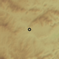 Shaded relief of the 59 km around Sabana Abajo, drawn from the GMTED2010 grid