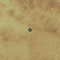 Shaded relief of the 59 km around San Ignacio, drawn from the GMTED2010 grid
