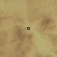 Shaded relief of the 59 km around San Juan de Flores, drawn from the GMTED2010 grid
