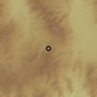 Shaded relief of the 59 km around San Pedro de Tutule, drawn from the GMTED2010 grid