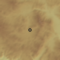 Shaded relief of the 59 km around Santa Rosa, drawn from the GMTED2010 grid