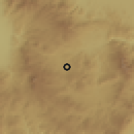 Shaded relief of the 59 km around Támara, drawn from the GMTED2010 grid