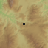 Shaded relief of the 59 km around Taulabé, drawn from the GMTED2010 grid