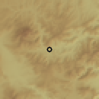Shaded relief of the 59 km around Teupasenti, drawn from the GMTED2010 grid