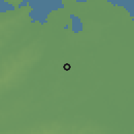 Shaded relief of the 59 km around Tikiuraya, drawn from the GMTED2010 grid