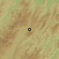 Shaded relief of the 59 km around Trojes, drawn from the GMTED2010 grid