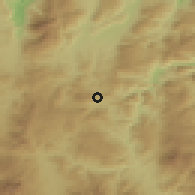 Shaded relief of the 59 km around Veracruz, drawn from the GMTED2010 grid
