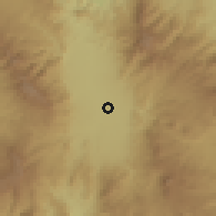 Shaded relief of the 59 km around Villa de San Antonio, drawn from the GMTED2010 grid