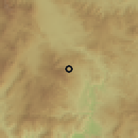 Shaded relief of the 59 km around Yuscarán, drawn from the GMTED2010 grid