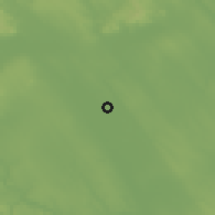 Shaded relief of the 51 km around Aba, drawn from the GMTED2010 grid
